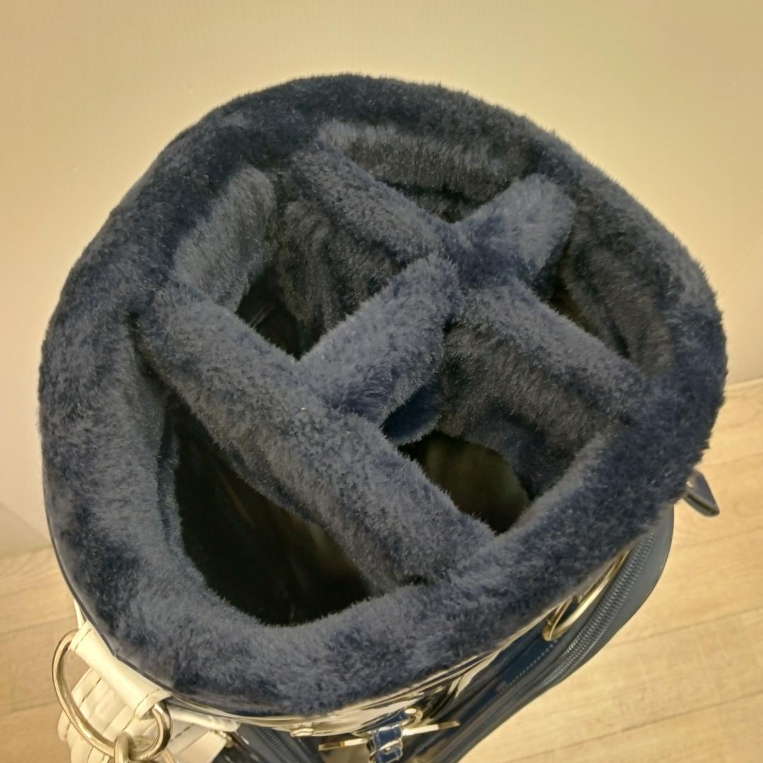 8ｍ3333h1z パーリーゲイツ キャディーバック ネイビー golfbag パーリーゲイツ キャディ バッグ ショルダー式 スタンド式 軽量