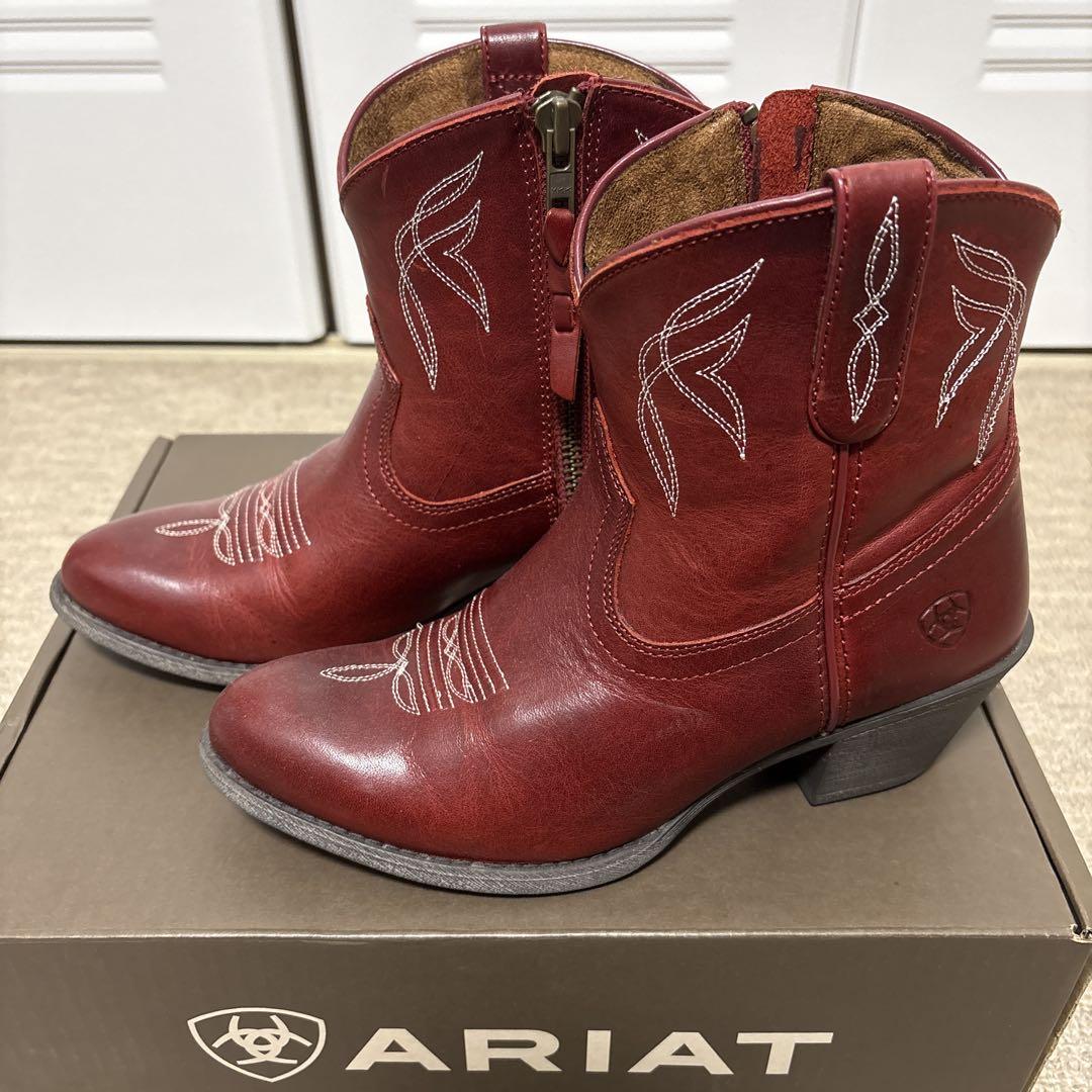 ARIAT レッド ウエスタンブーツ
