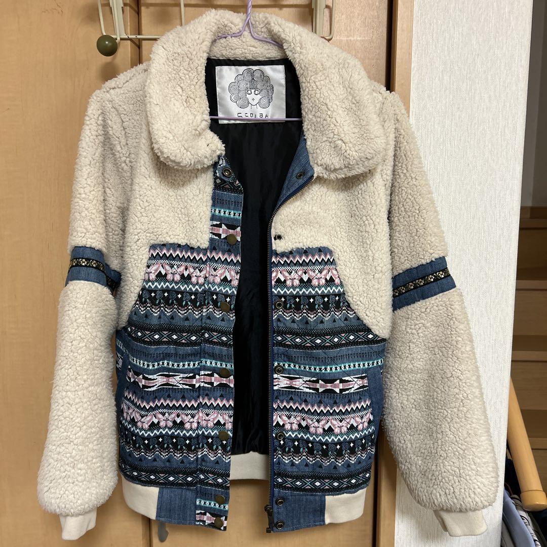 scolar ボアジャケット　ジャンパー　フリース　チロリアン