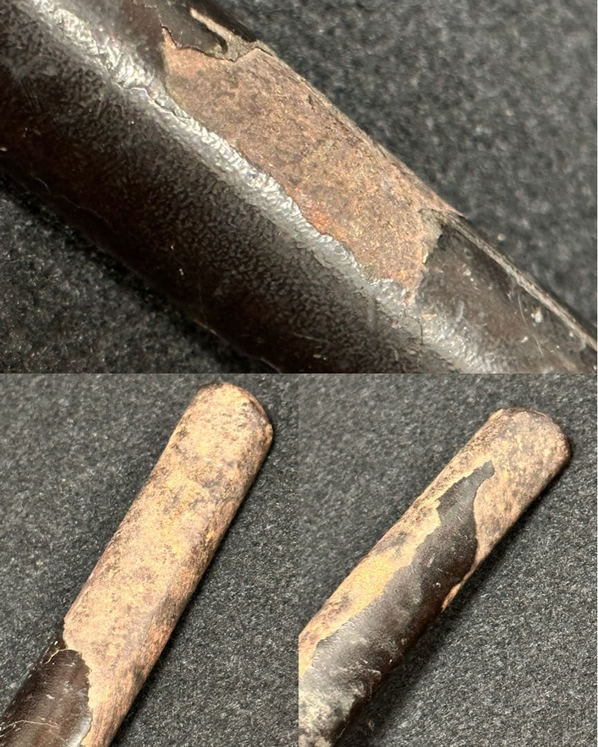 兜割 鉢割 全長約34㎝ 鍔 重さ約706g 鉄地 十手 軍配 鎧 甲冑 武具 兜割 鉢割 全長約34㎝ 鍔 重さ約706g 鉄地 十手 軍配 鎧 甲冑 武具