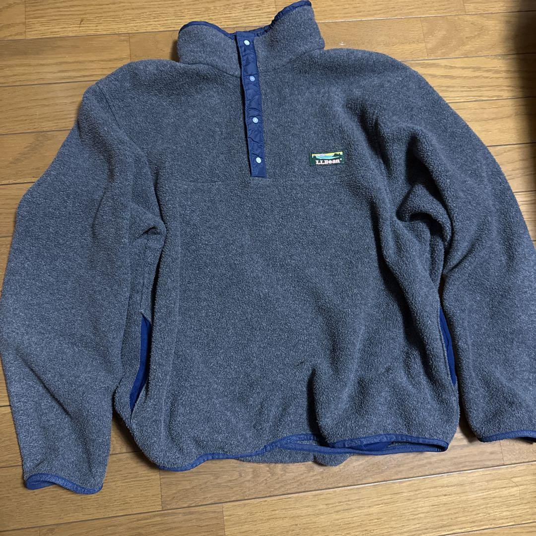 L.L.Bean フリース ハーフジップ グレー