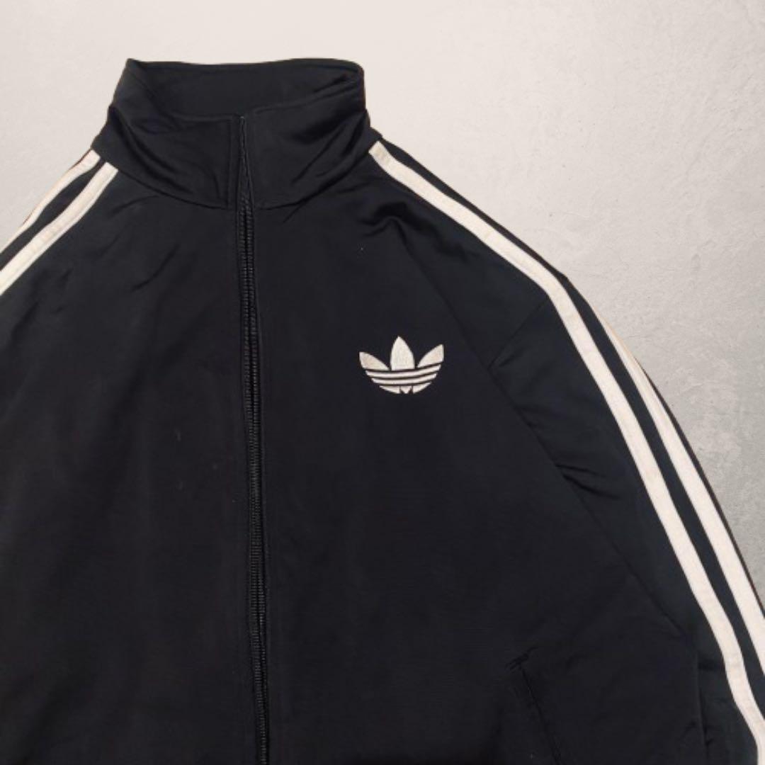 人気 美品 adidas ファイヤーバード トラックジャケット ブラック L