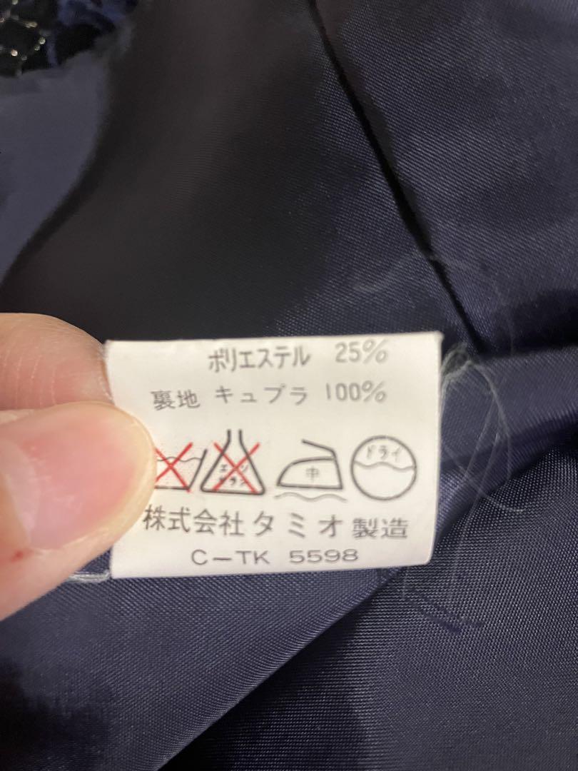 LE GRANDY レグランディ ジャケット ベルベット ノーカラー 13号