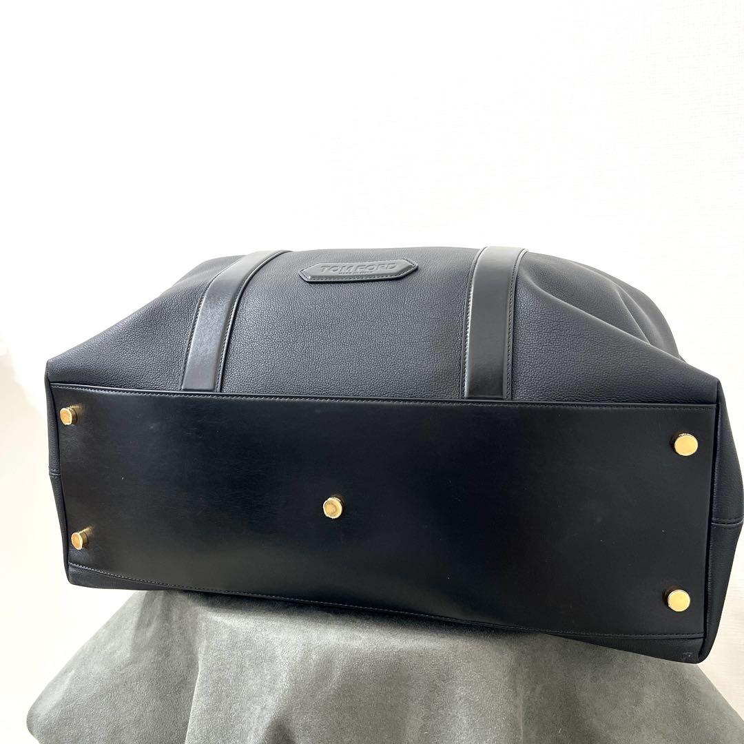 TOM FORD トムフォード レザー 2WAY ボストンバッグ ブラック