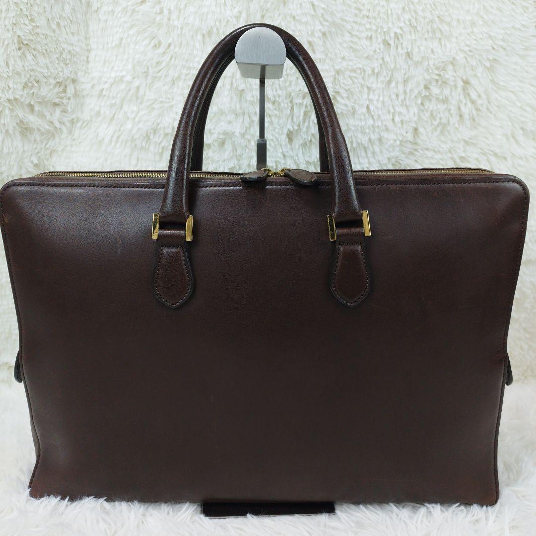 ✨美品✨ PORTER ポーター ブリーフケース レザー 1層 B4可能 茶