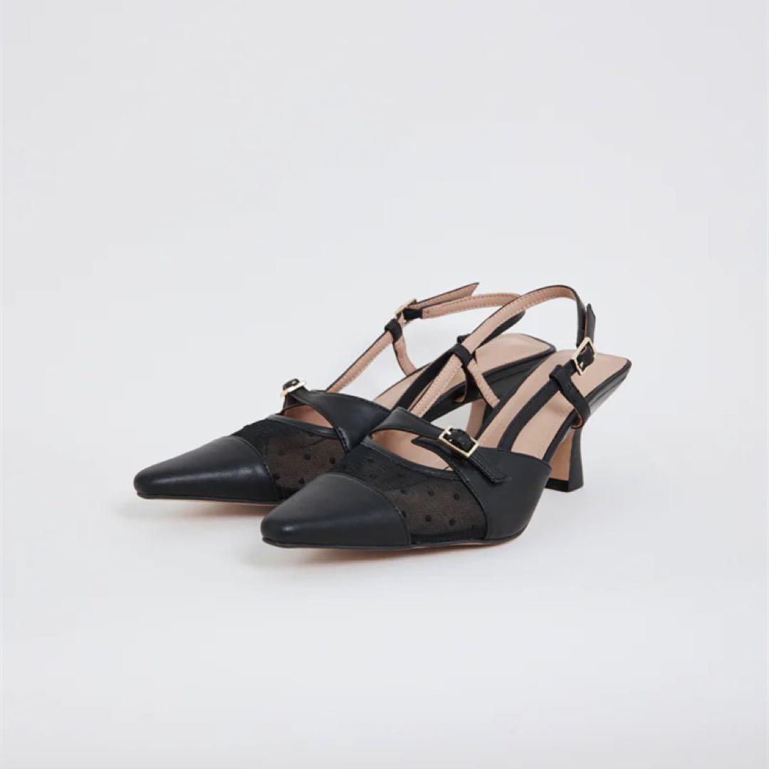 靴 dot tule sandals Fubail / Dot Tule Sandals