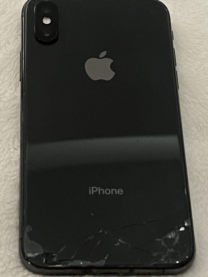 iphone xs 64gb space gray simフリー背面割れあり iphone xs 64gb space gray simフリー背面割れあり