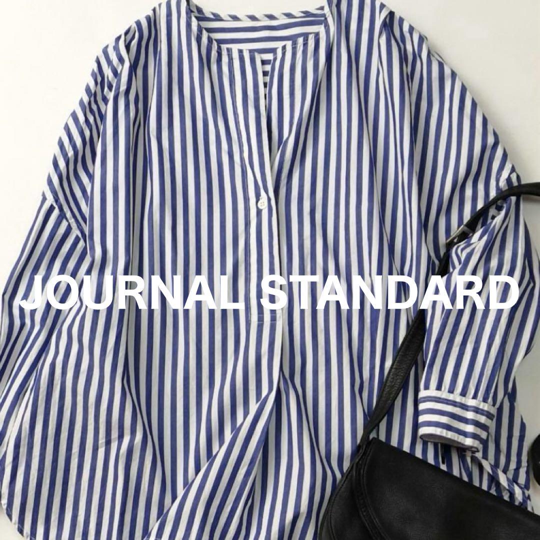 JOURNAL STANDARDストライプ　スキッパー　シャツブラウス　コットン