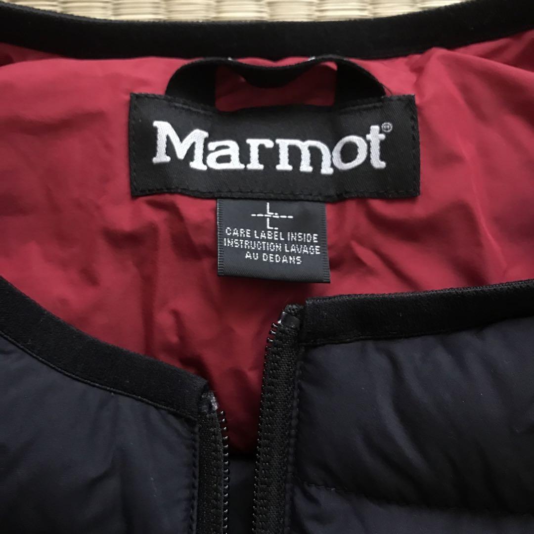 marmot 黒 ダウンベスト Lサイズ