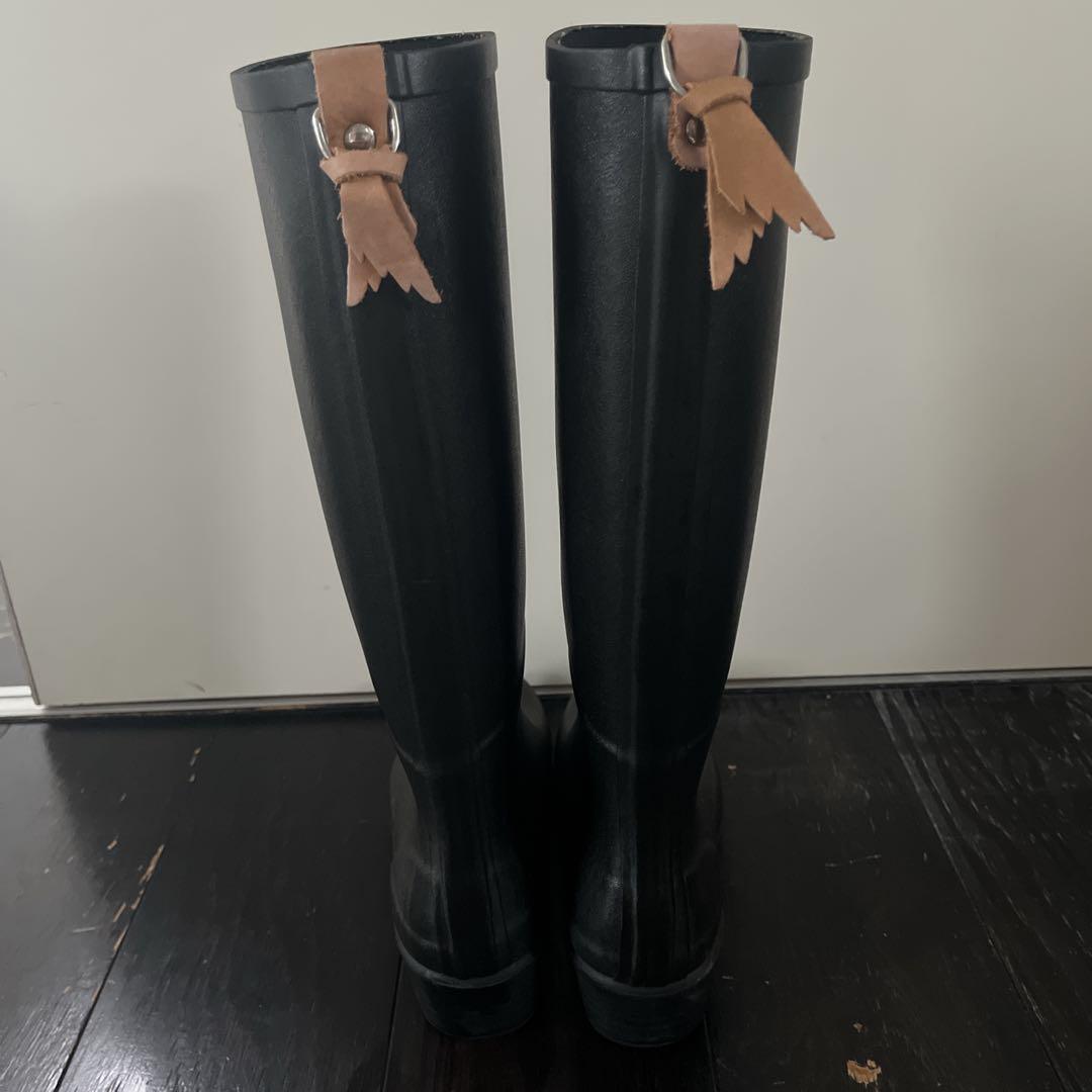 美品』AIGLE ミスジュリエット レインブーツ24cm 38 靴