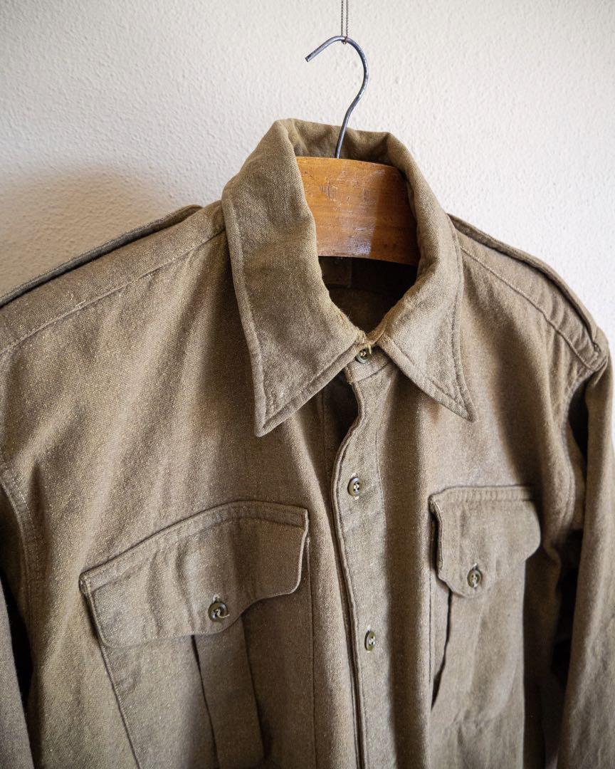 1950s イギリス軍 ウール オフィッサーシャツ