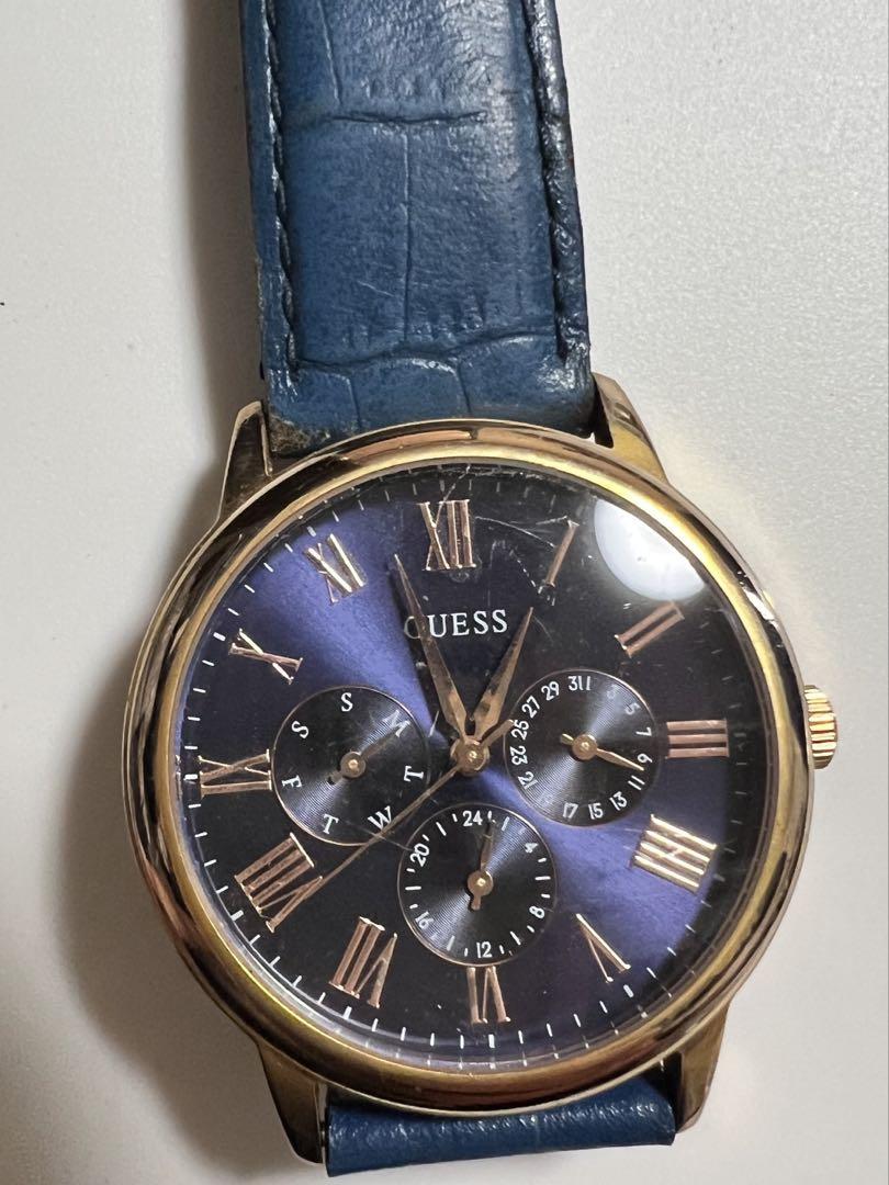なおやんページ　GUESS クロノグラフ 腕時計 ブラック/ゴールド 楽天市場】腕時計 メンズ かっこいい 多機能 防水 ラバーベルト