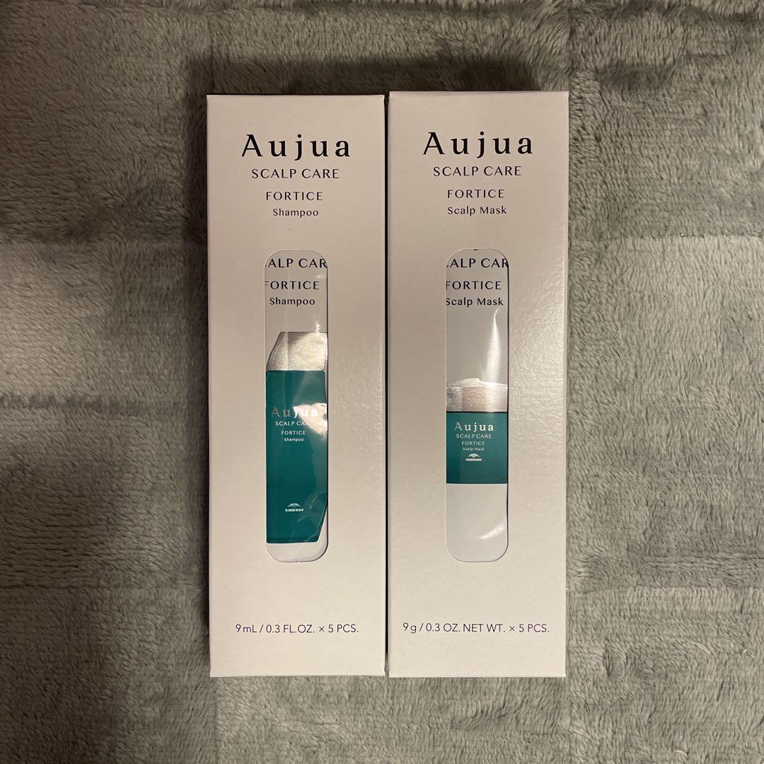 Aujua フォルティス スカルプケア トリートメント Aujua スカルプケア シャンプートリートメント5回分 箱入り未