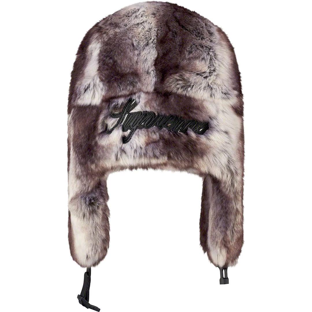 supreme Faux Fur Trooper フライトキャップ