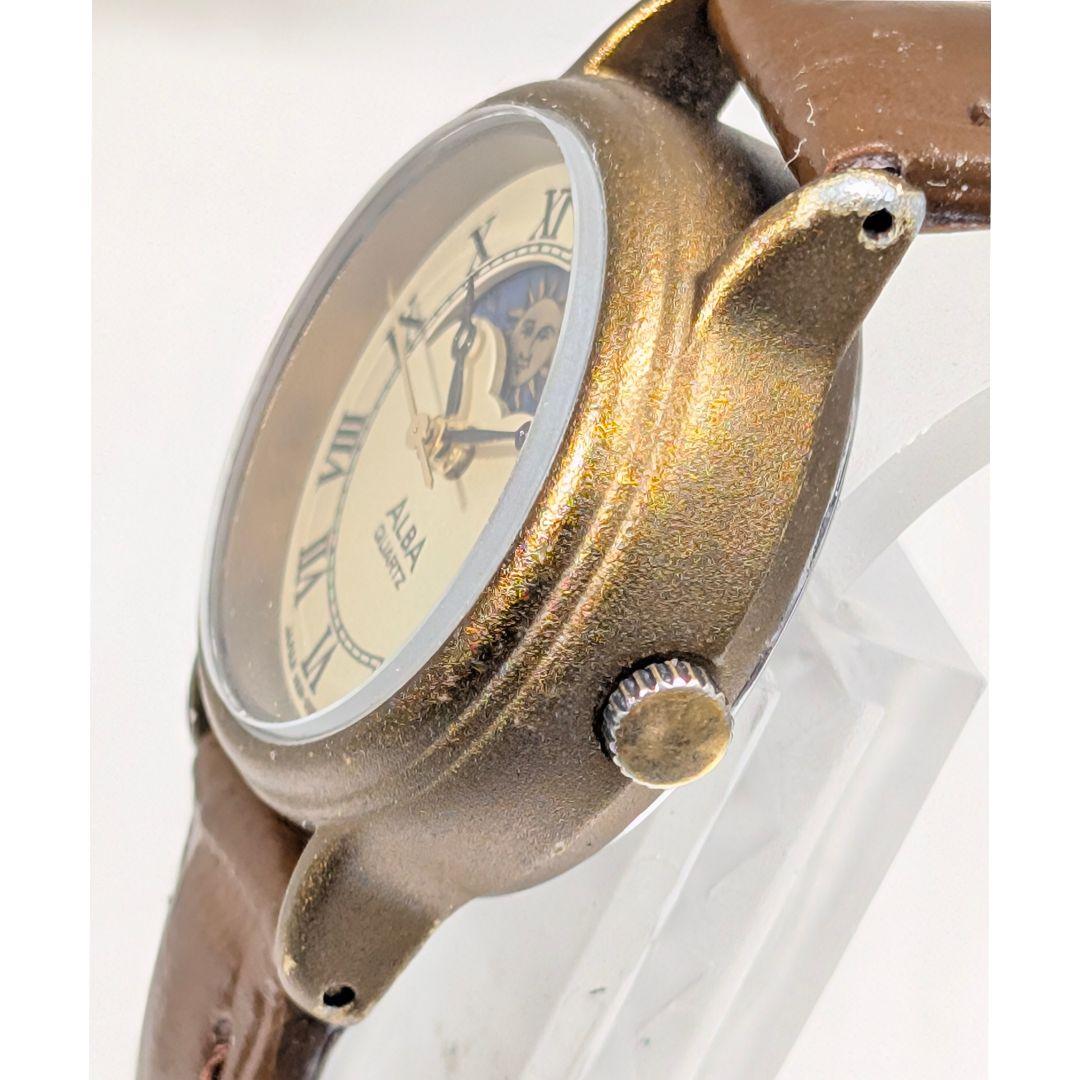 SEIKO ALBA サン＆ムーンレディース 電池交換済み可動品N-94 SEIKO ALBA サン＆ムーンレディース 電池交換済み可動品N-94