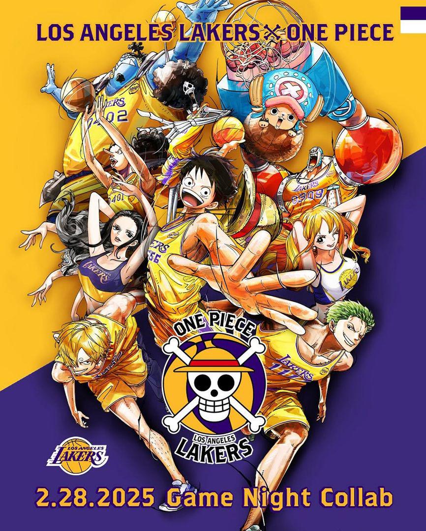 ONE PIECE × LAKERS コラボTシャツ & ポスター
