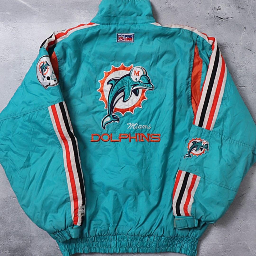 話題の行列 STARTER スターター マイアミドルフィンズ ビック刺繍