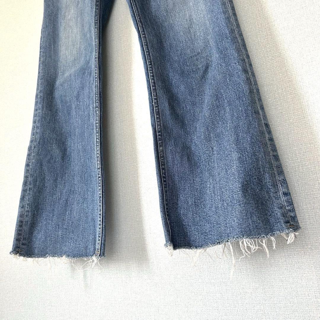 フレームワーク DENIM デニム ストレートフレアパンツ カットオフ