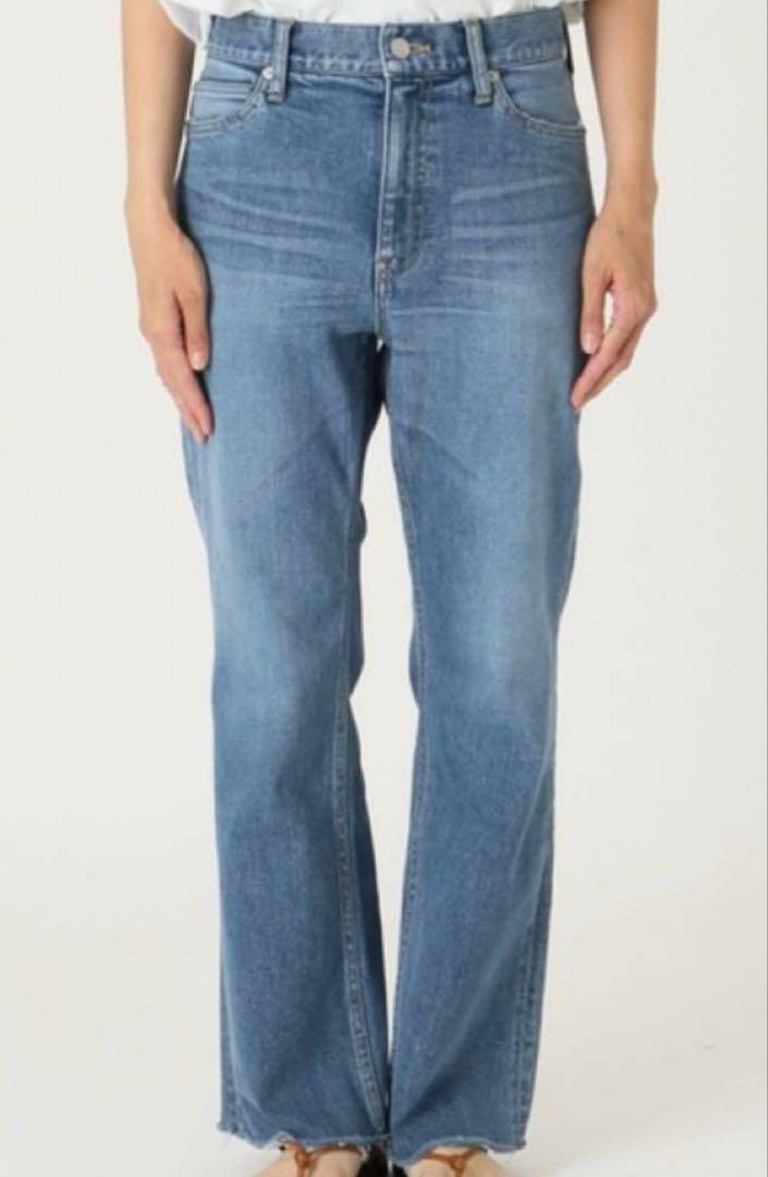 フレームワーク DENIM デニム ストレートフレアパンツ カットオフ