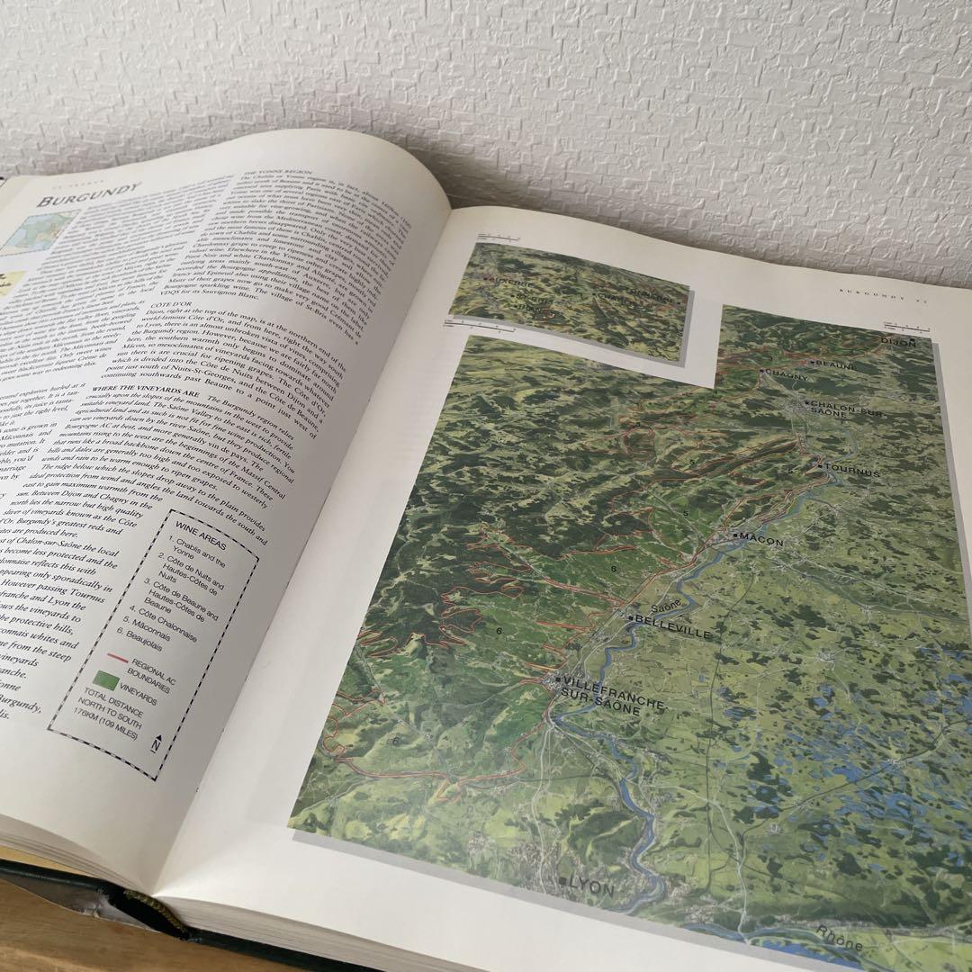 OZCLARKE´S WINE ATLAS ワイン洋書 地図 古書 ディスプレイ