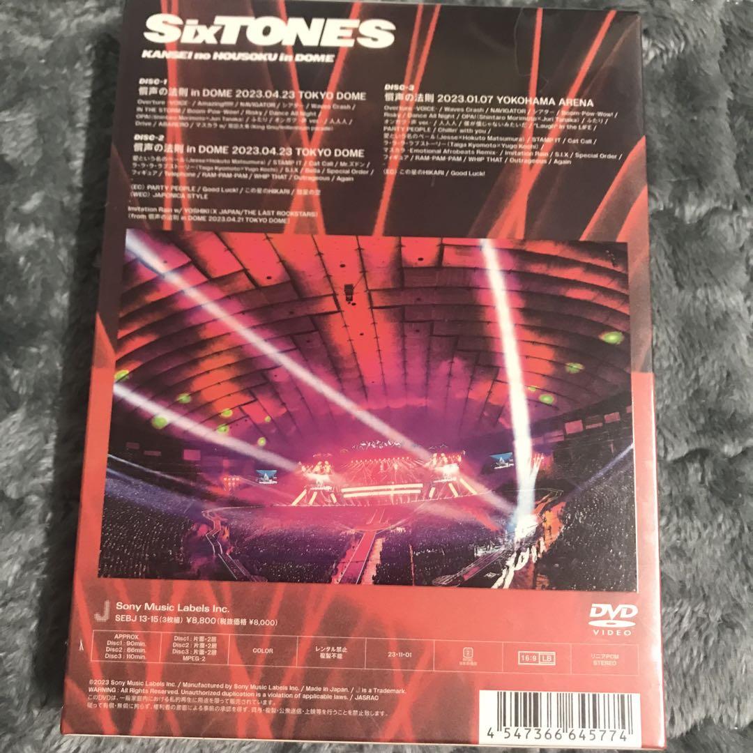 SixTONES/慣声の法則 in DOME〈初回盤・3枚組〉