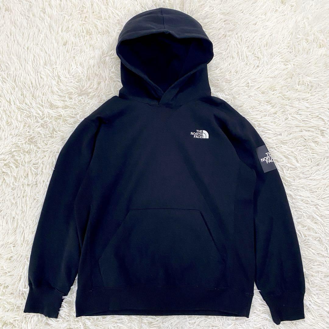 美品　ザノースフェイス　パーカー　ロゴ　ワンポイント　NT61835　ブラック