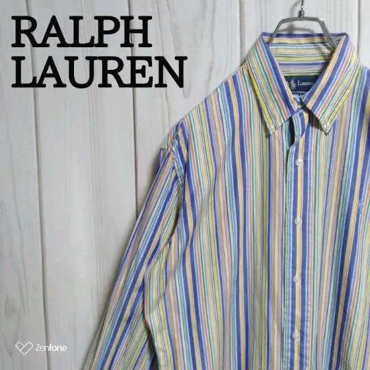 RALPH LAUREN 刺繍 長袖 マルチカラー ストライプ BD シャツ - rehda.com RALPH LAUREN 刺繍 長袖 マルチカラー ストライプ BD シャツ - rehda.com