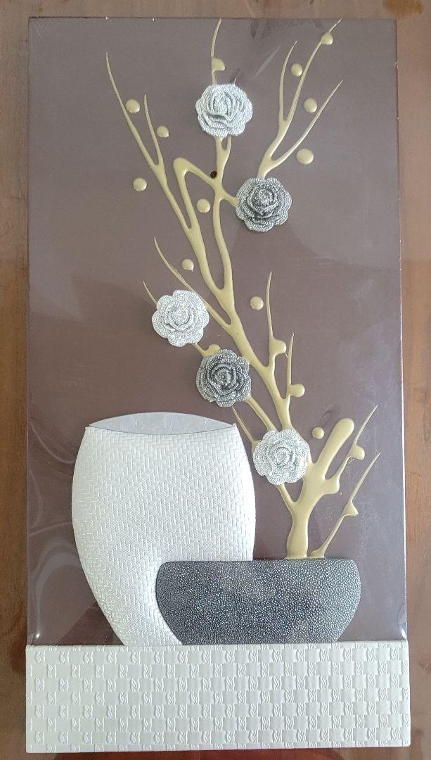アート　壁掛け　花瓶(２枚セット)