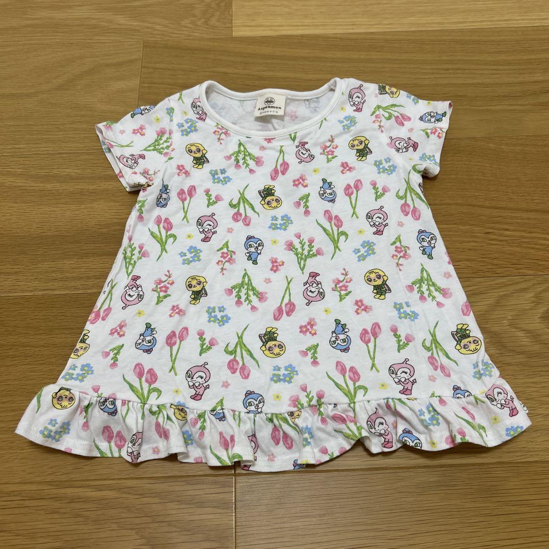 ドキンちゃ アンパンマン 95 95cm Tシャツ ピンク バイキンマン ドキン