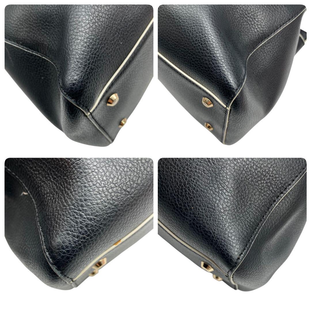 アニエスベー　agnes b. ショルダーバッグ　ハンドバッグ　2way 黒　白