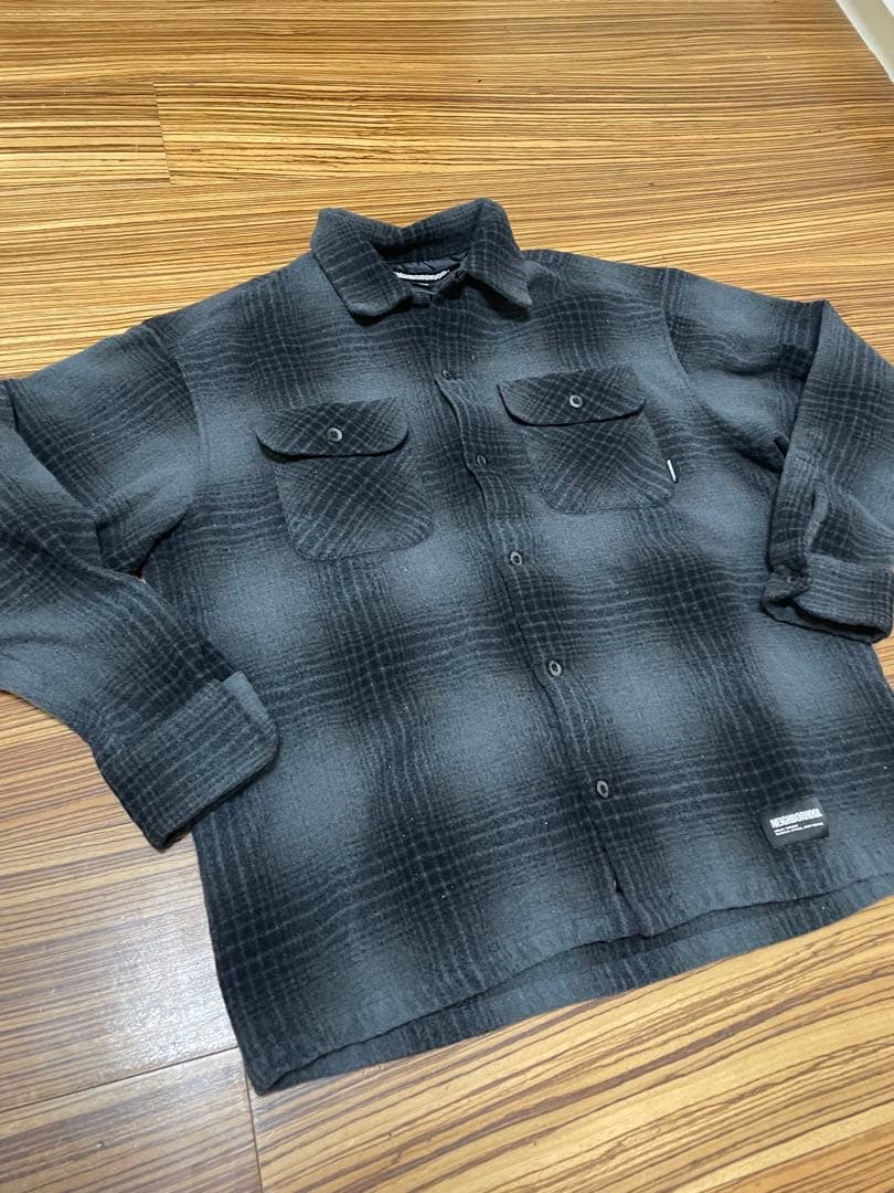 ネイバーフッド ウールチェックシャツM