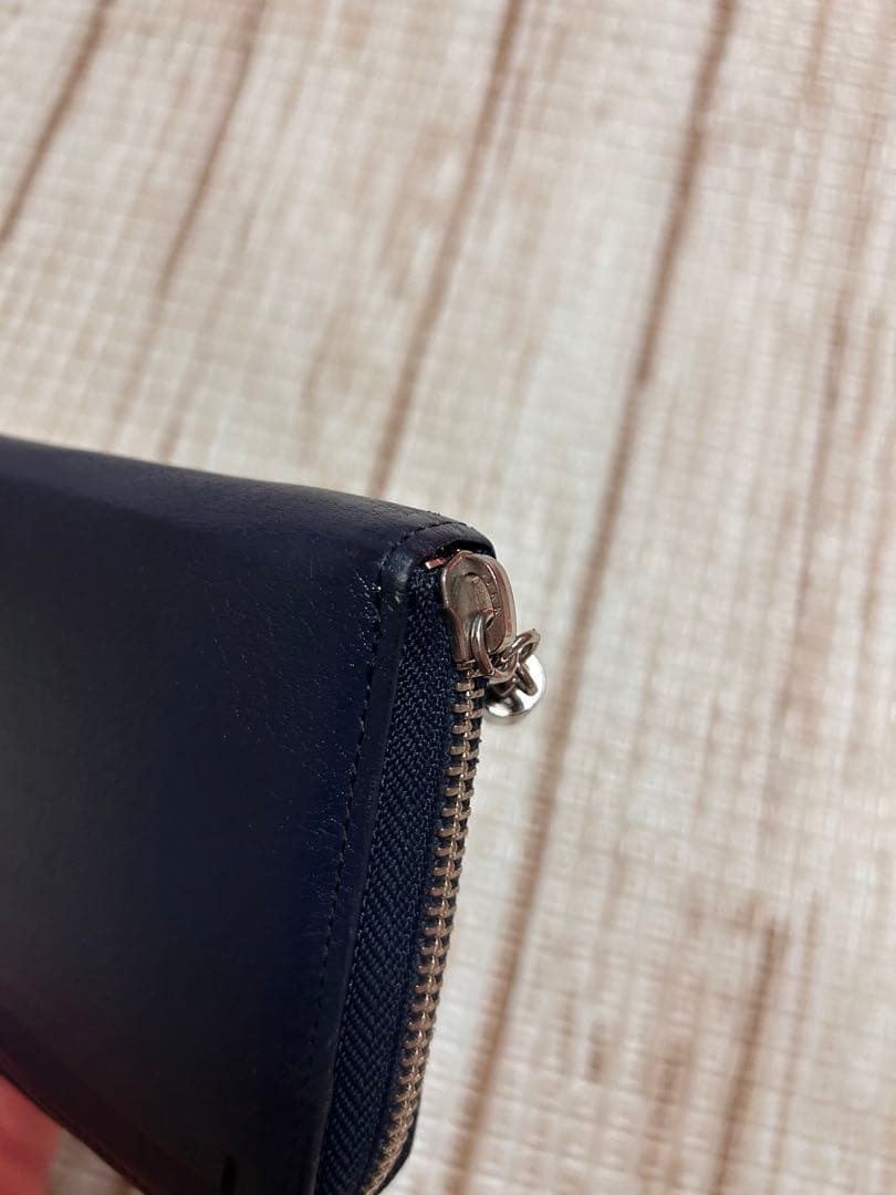 土屋鞄 ラウンドファスナー 長財布 ネイビー 土屋鞄 ラウンドファスナー 長財布 ネイビー