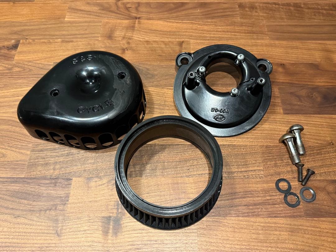 スポーツスター用 S S エアクリーナー ステルス ミニ ティアドロップ 傷あり傷や汚れあり