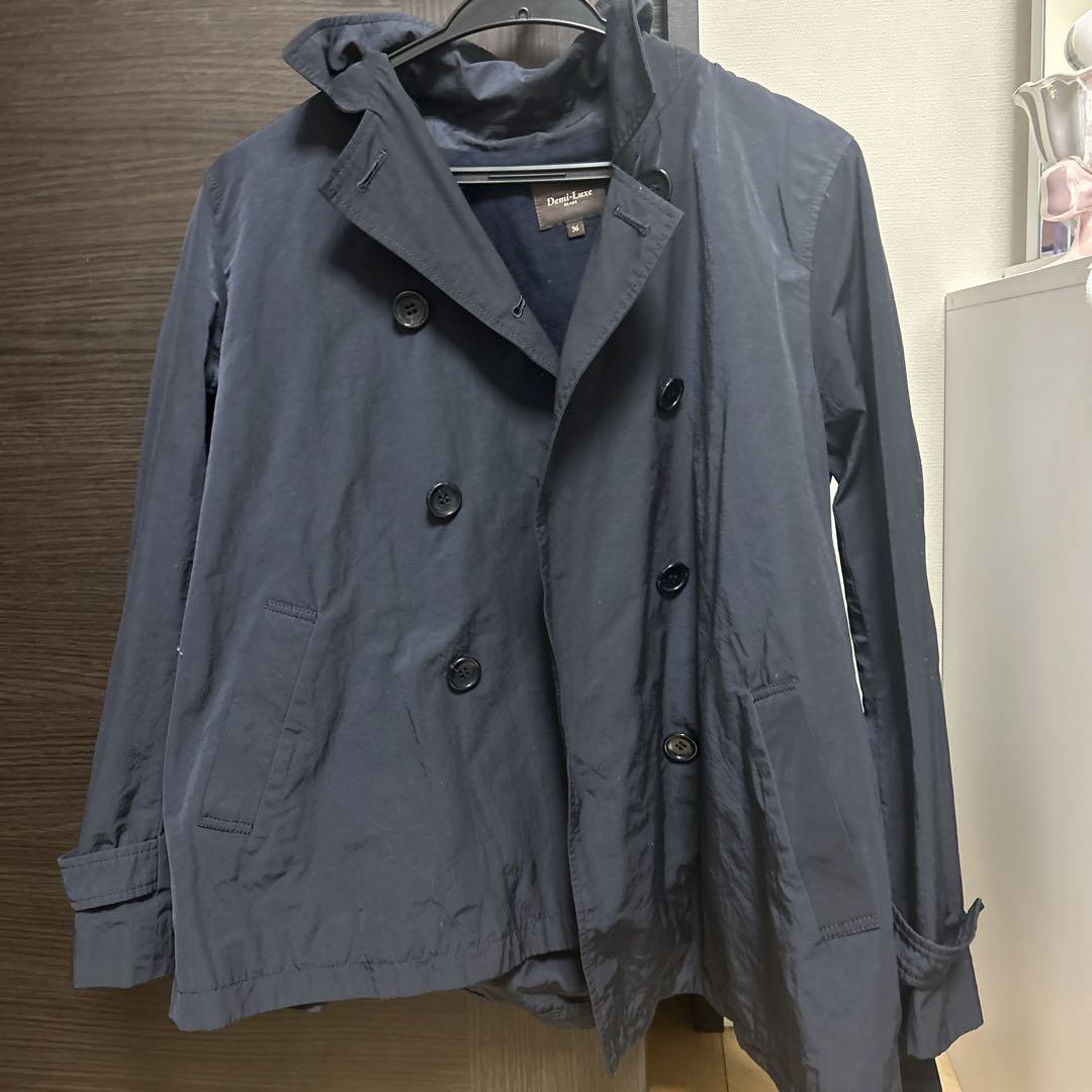 Demi-Luxe BEAMS ネイビー トレンチコート 36