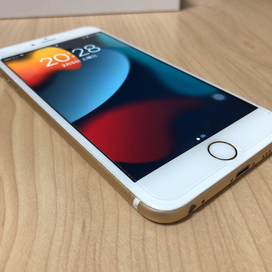ボタン SIMフリー iPhone 6s Plus Gold 128 GB docomo 4zU0s-m69938458471 Ⓦイヤホン
