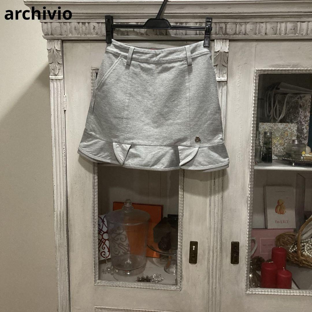 極美品　アルチビオ　スカート　ゴルフウェア　レディース　M グレー　38 archivio アルチビオ スカート 38 グレー ゴルフウェア - メルカリ