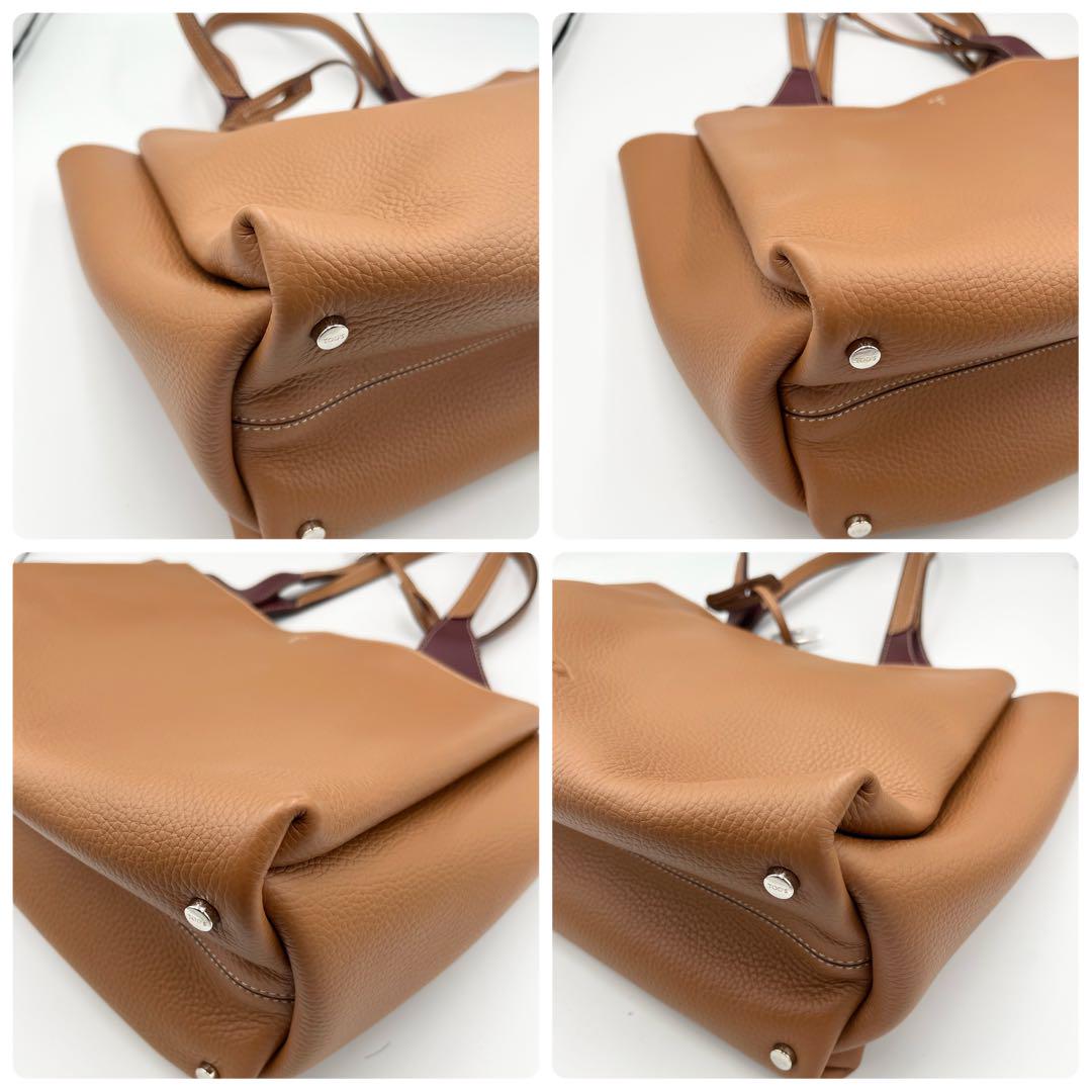 未使用】TOD'S トートバッグ Tタイムレス ミディアム ブラウン