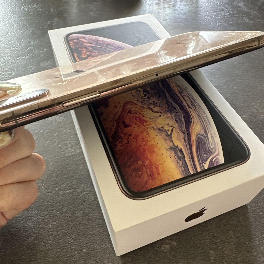 iPhoneXSMax 256GB ゴールド 【割れあり】 使用に問題なし 画像9