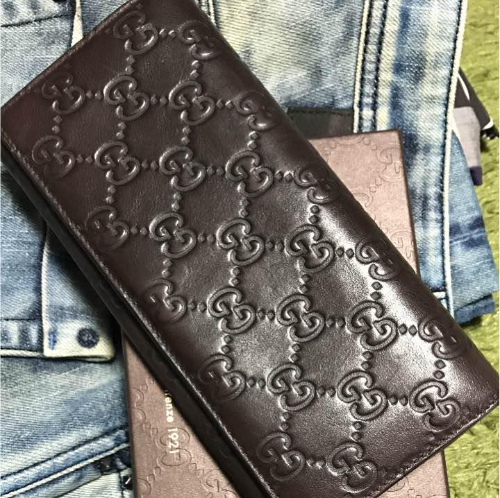 再入荷好評 GUCCI 長財布 13yqE-m69943748994 ダークブラウン 総合3位