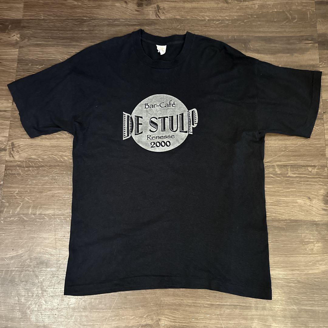 【入手困難】2000s 古着 DE STULP ブラック プリント Tシャツ