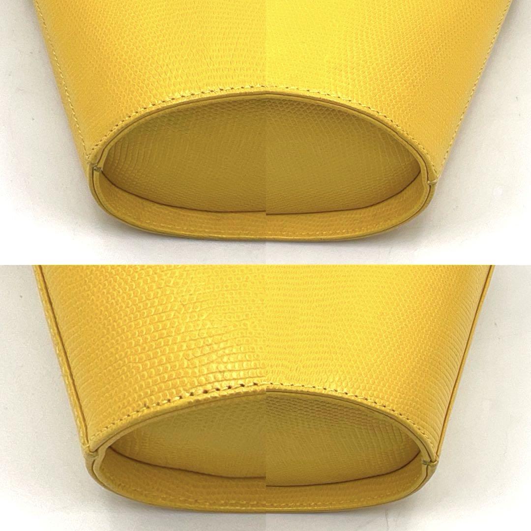 《未使用品/訳あり》Ferragamo ヴァラ レザー バケツ ミニハンドバッグ