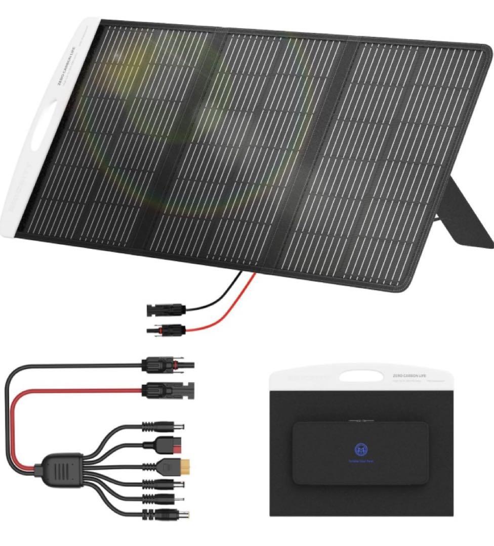 シ*ラ様 ソーラーパネル 100W 折りたたみ式 ソーラーチャージャー 太陽光パ