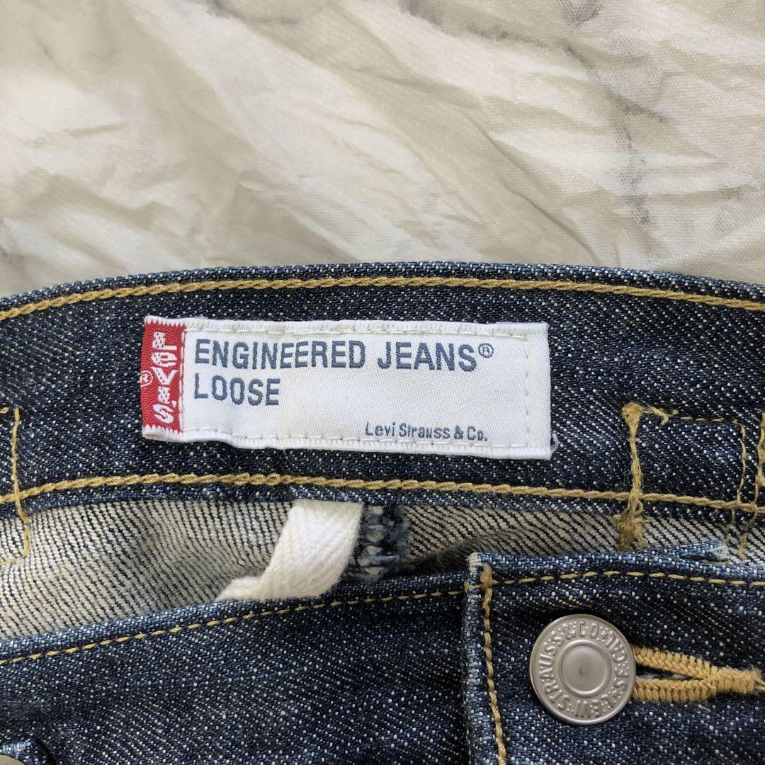 美品　Levi's engineered jeans loose シンチバック Levi's engineered jeans LOOSE シンチバック - メルカリ