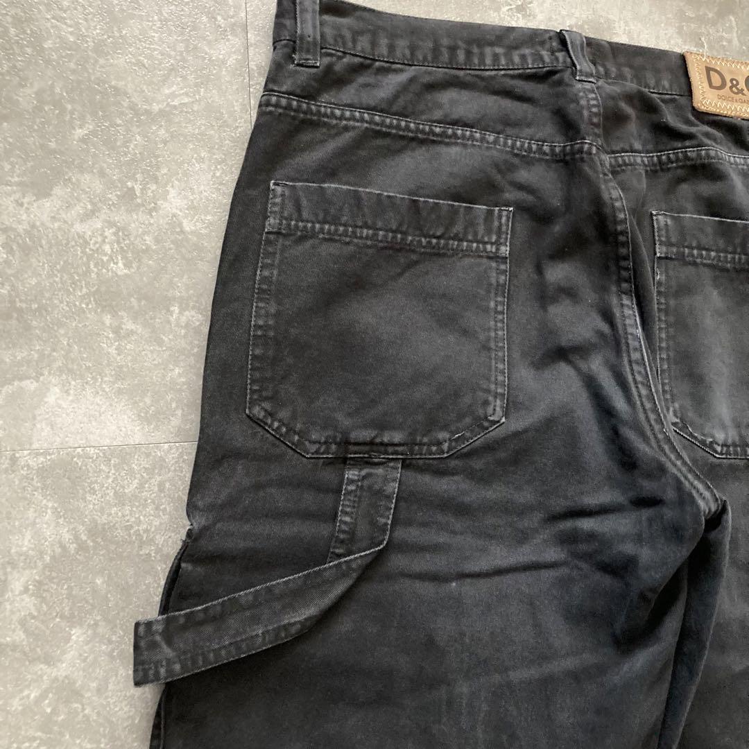 パンツ DOLCE&GABBANA fade black Cargo Painter