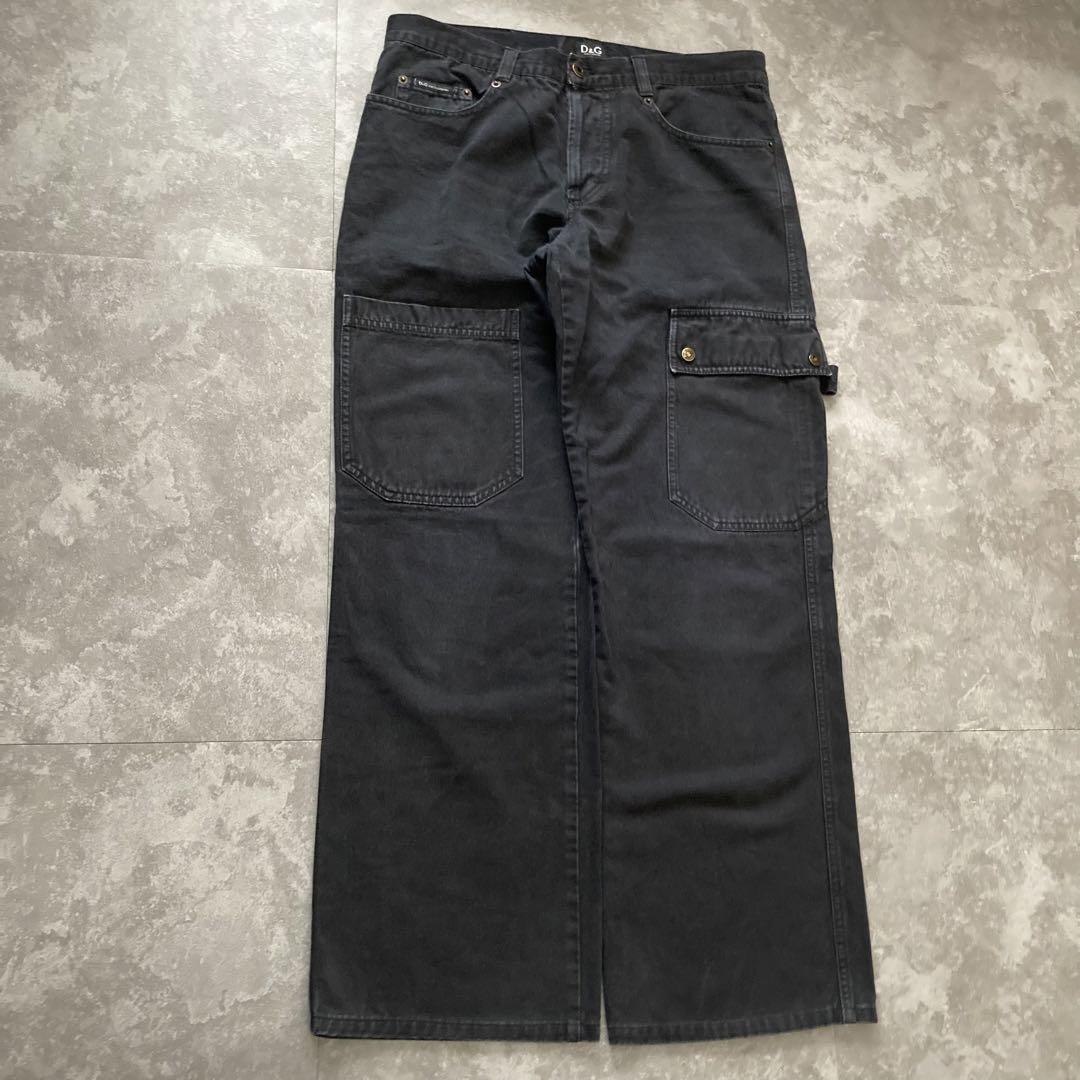 パンツ DOLCE&GABBANA fade black Cargo Painter