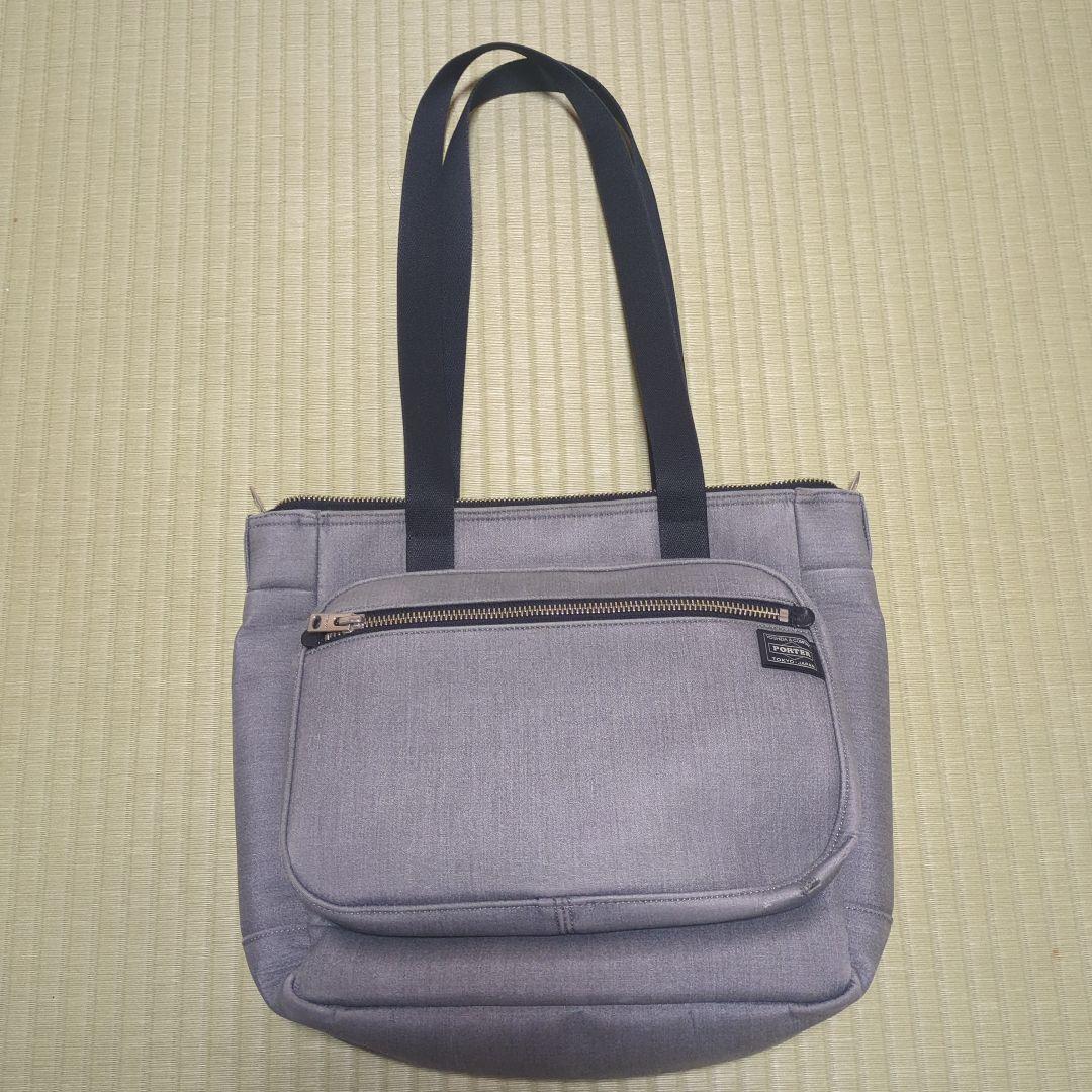 美品 PORTER GIRL ポーターガール☆アーバン トートバッグ グレー PORTER GIRL ポーターガール アーバン トートバッグ グレー