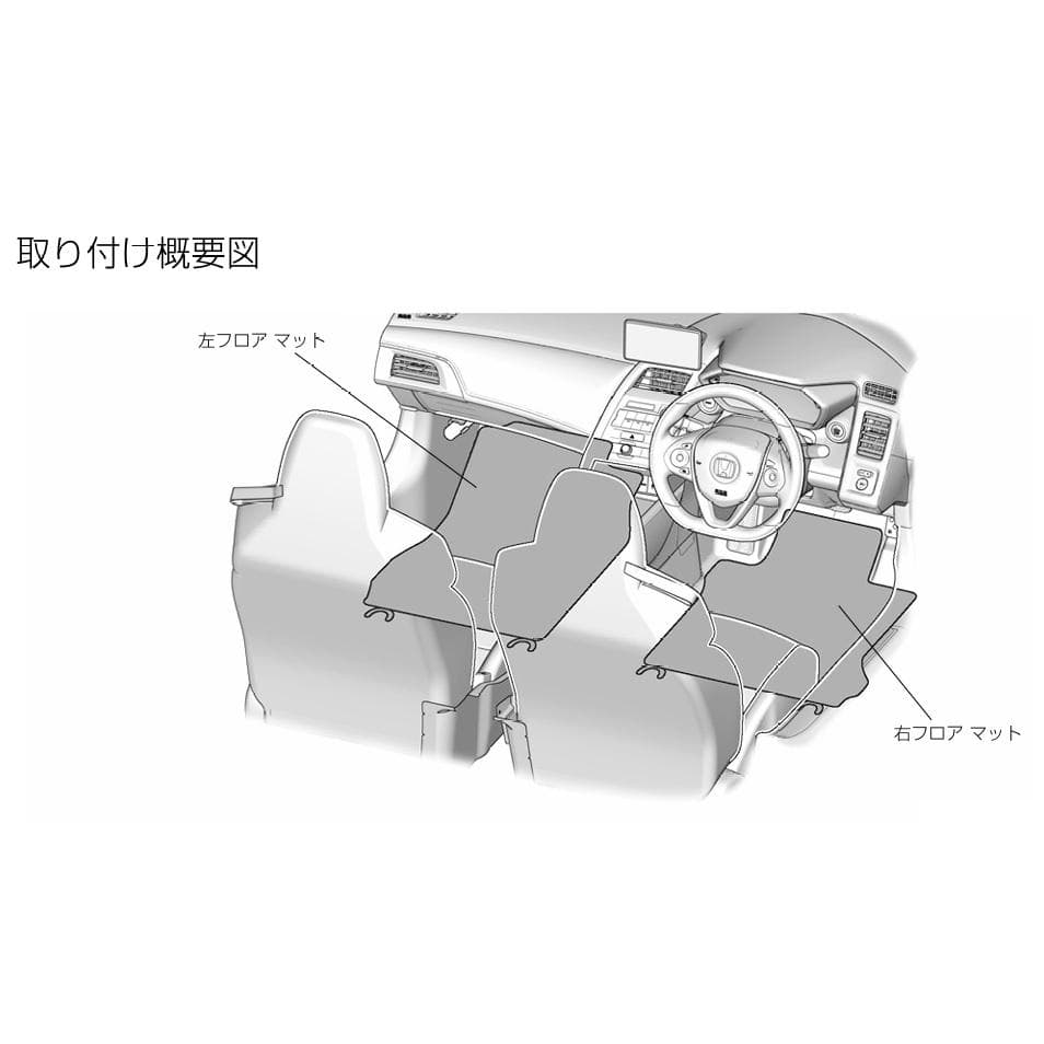 ホンダ S660（JW5）純正フロアカーペットマット カラー：レッド（010A) JW5 純正フロアカーペットマット S660 カラー：レッド 010A