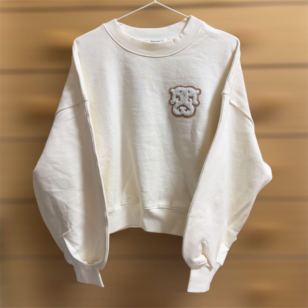 snidel Sustainableワッペンロゴスウェット