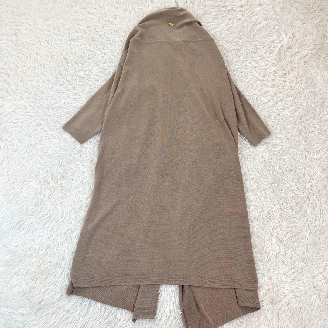 美品✨ ドゥーズィエムクラス ミューズ ショールカラー アシメロングガウン モカ 美品✨ ドゥーズィエムクラス ミューズ ショールカラー アシメロングガウン モカ