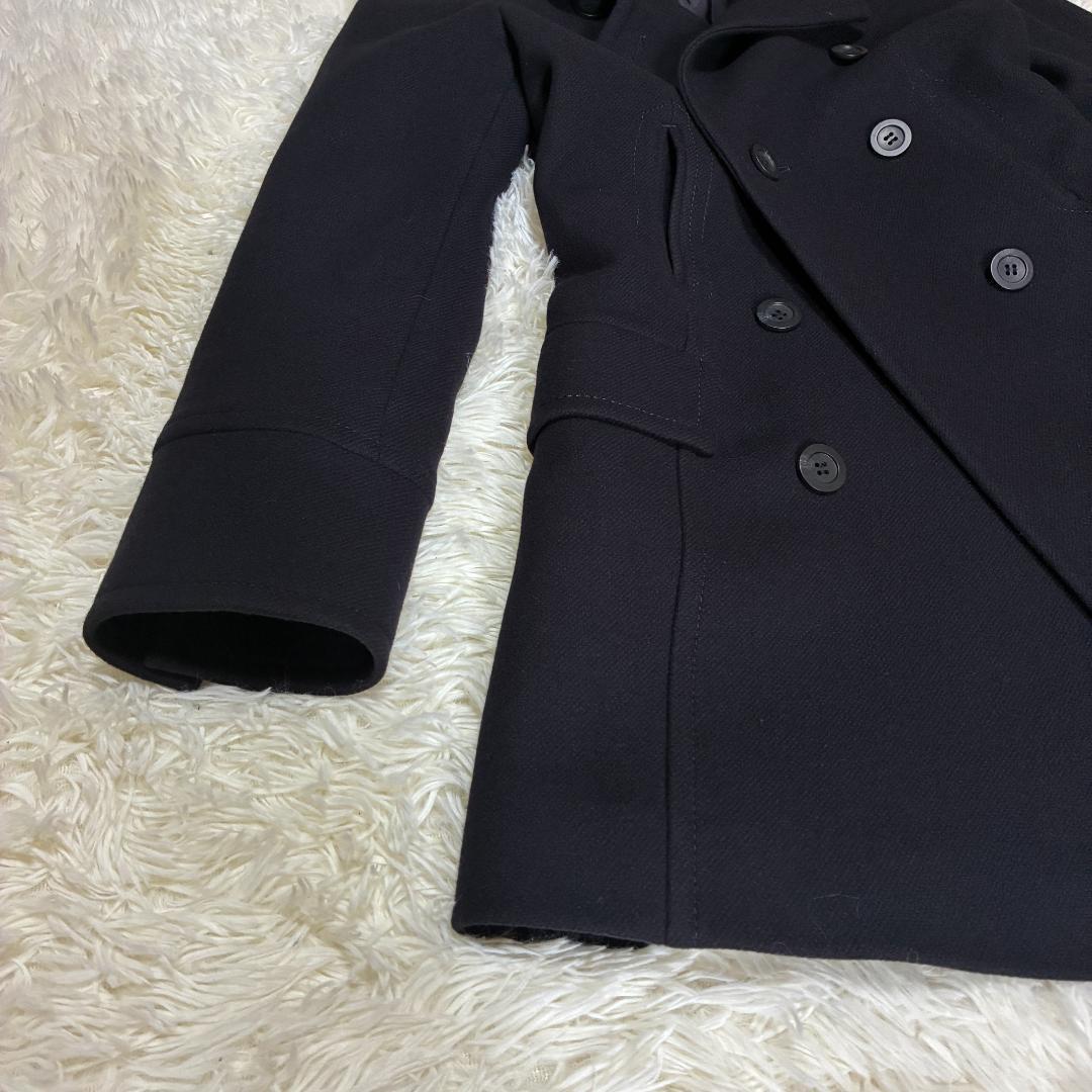 【未使用級】23区　ダブル ピーコート カシミヤ混　ブラック　Mサイズ